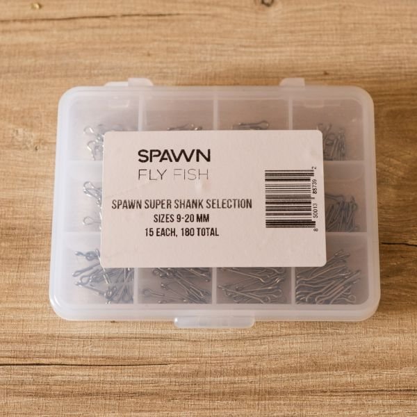 Super Shank Selection - (9-20 mm (15 Each Size)) - 180 Pack - Spawn Fly Fish